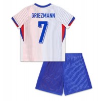 Fotbalové Dres Francie Antoine Griezmann #7 Dětské Venkovní ME 2024 Krátký Rukáv (+ trenýrky)